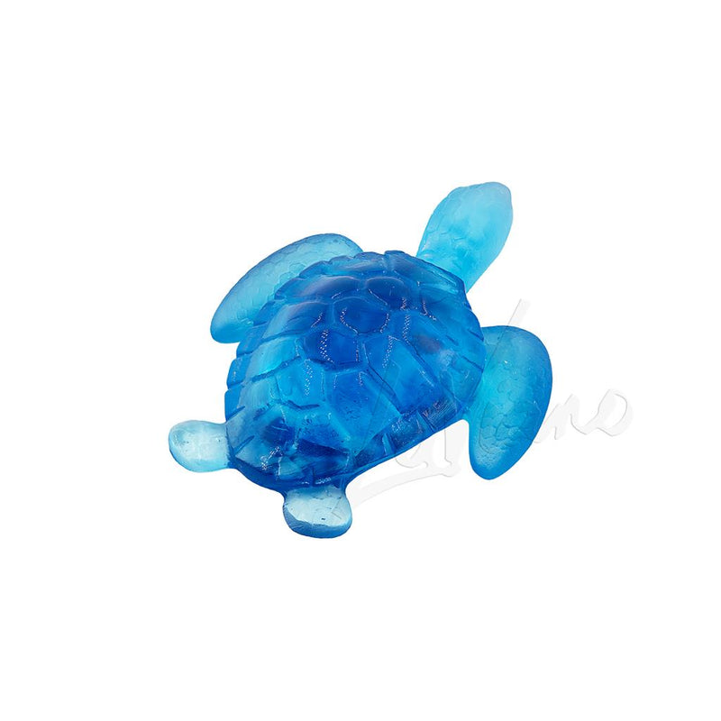 Daum Crystal Mini Blue Turtle