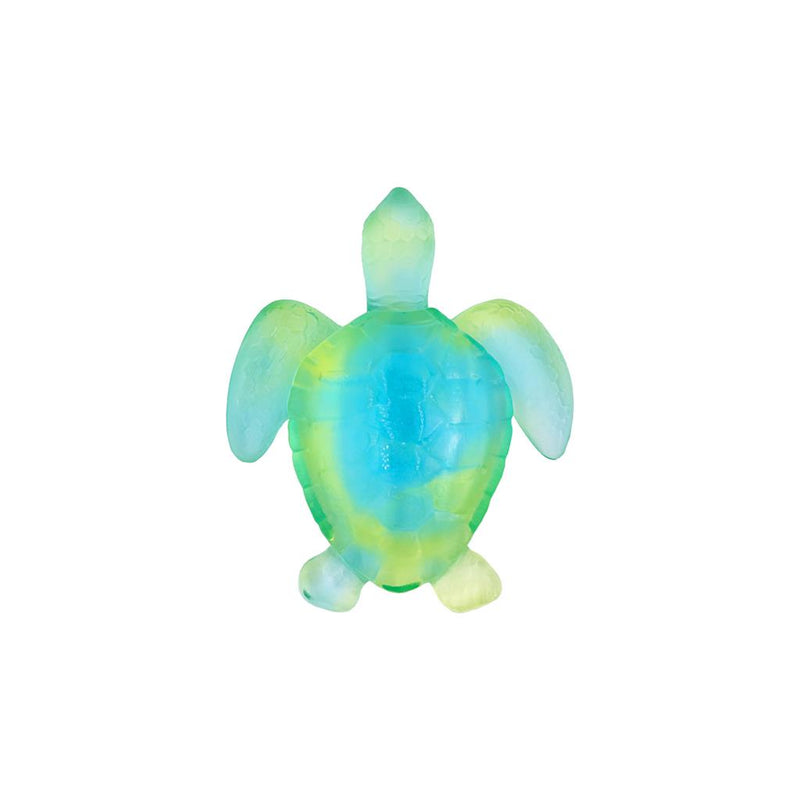 Daum Crystal Mini Sea Turtle in Turquoise