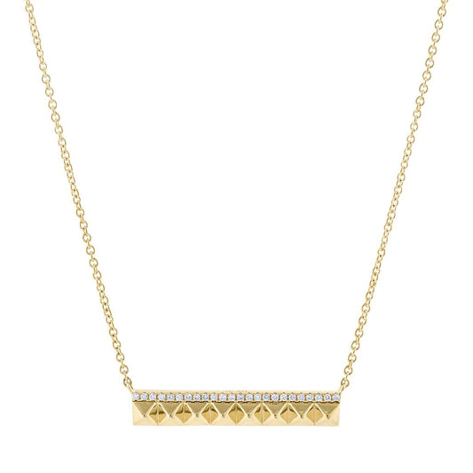 LaViano Fashion 14K Yellow Gold Diamond Necklace