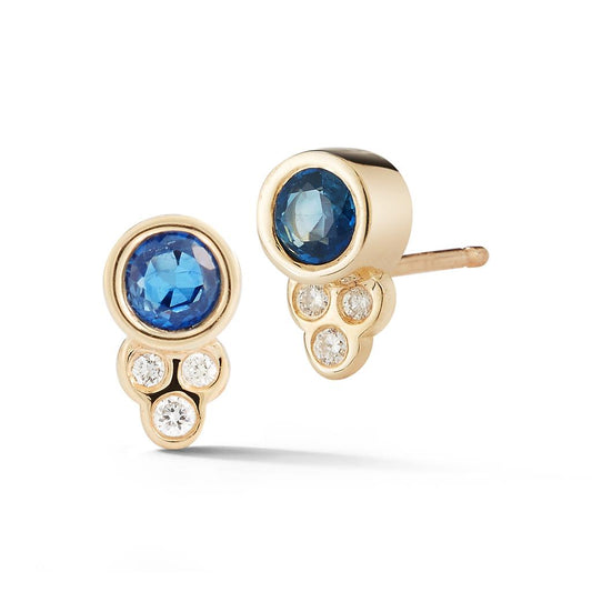 Barbela Design 14K Yellow Gold Sapphire Susie Earrings