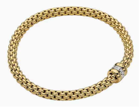 FOPE 18K Yellow Gold Diamond Bracelet