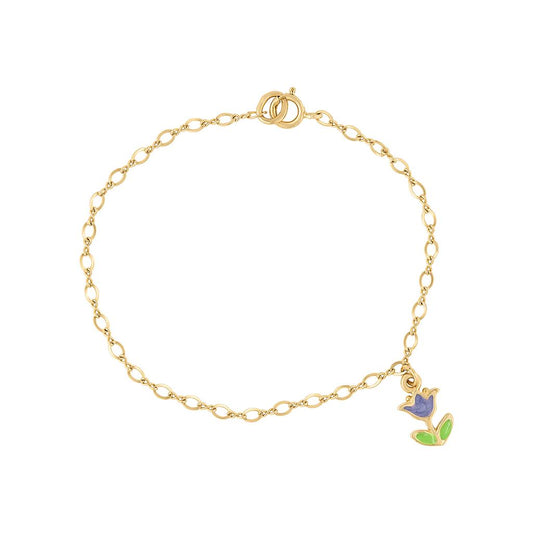 LaViano Fashion 14K Yellow Gold Baby Bracelet