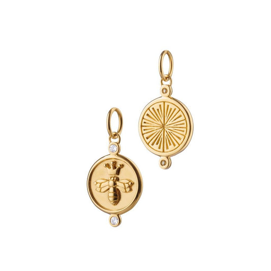 Monica Rich Kosann 18K Yellow Gold Queen Bee Charm