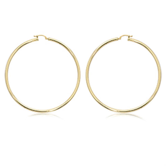 LaViano Fashion 14K Yellow Gold Hoop Earrings