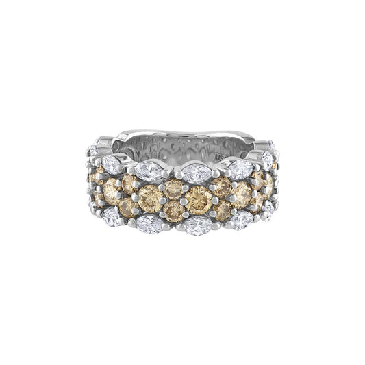 LaViano Fashion 18K White Gold Diamond Ring