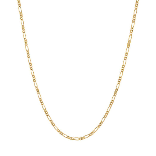 LaViano Fashion 14K Yellow Gold Figaro Link Chain 20"