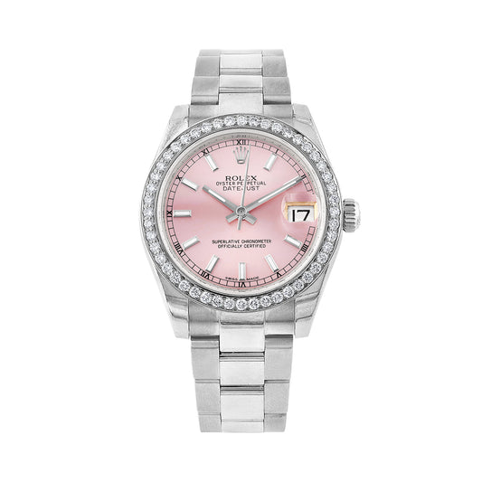 Rolex Datejust 31mm with diamond bezel 178240