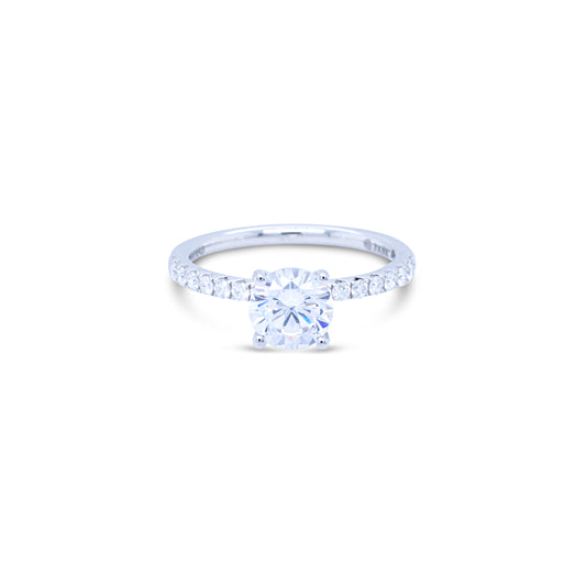 LaViano Fashion .30 Carats Platinum Semi Mounting Ring
