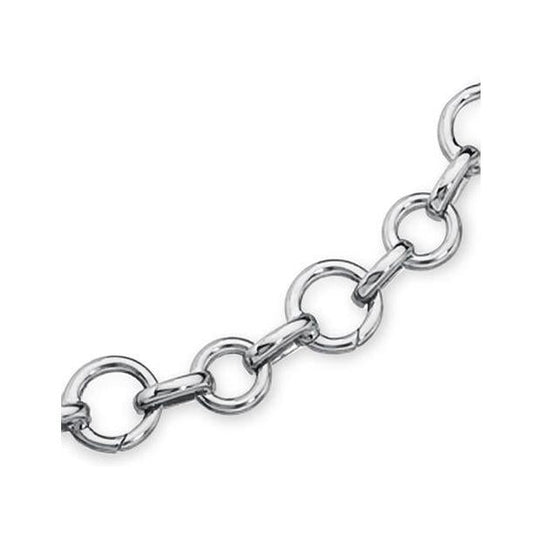 Aaron Basha - 18K White Gold Open Link Charm Bracelet |