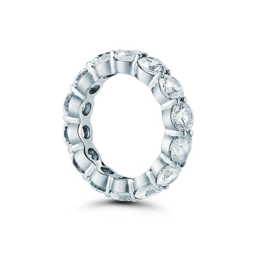 Azul - Platinum Round Diamond Eternity Band | LaViano