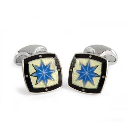 Deakin & Francis - Sterling Silver Fancy Blue Star Enamel