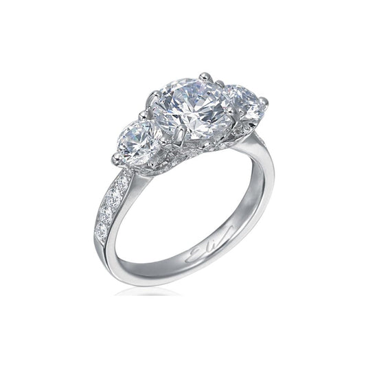 ELI Jewels - Platinum Semi Mounting | LaViano Jewelers NJ NY