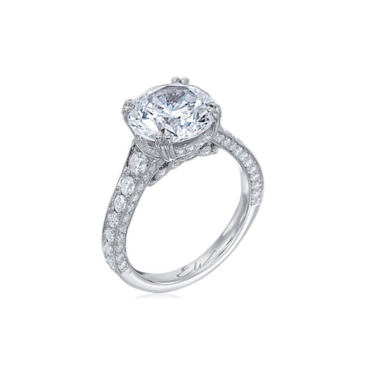 ELI Jewels - Platinum Semi Mounting | LaViano Jewelers NJ NY