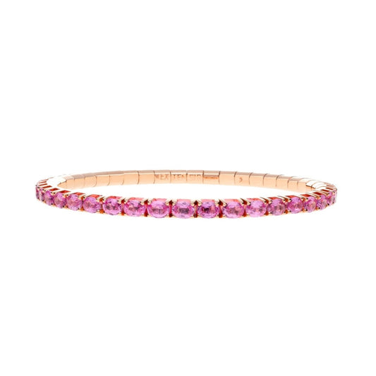 Extensible Bracelets - 18K Rose Gold Pink Sapphire Bracelet