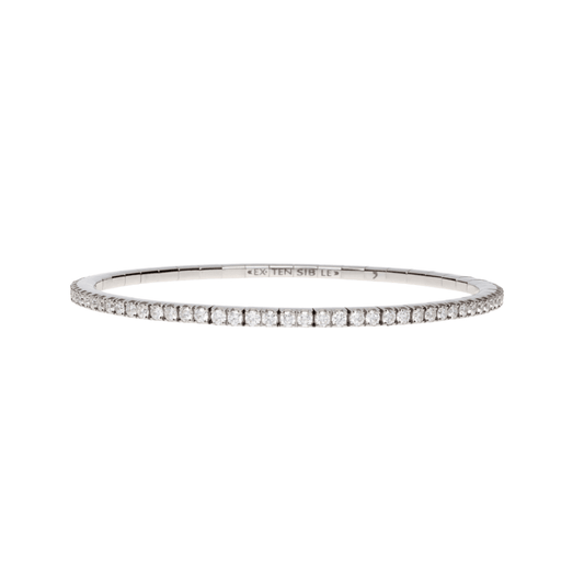 Extensible Bracelets - 18K White Gold Diamond Bracelet |