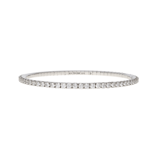 Extensible Bracelets - 18K White Gold Diamond Bracelet |