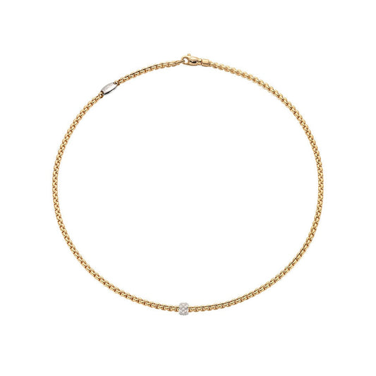 lavianojewelers - 18K Two Tone Diamond Necklace | LaViano