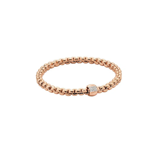 Fope Bracelets - 18K Two Tone Gold Bracelet with Diamonds