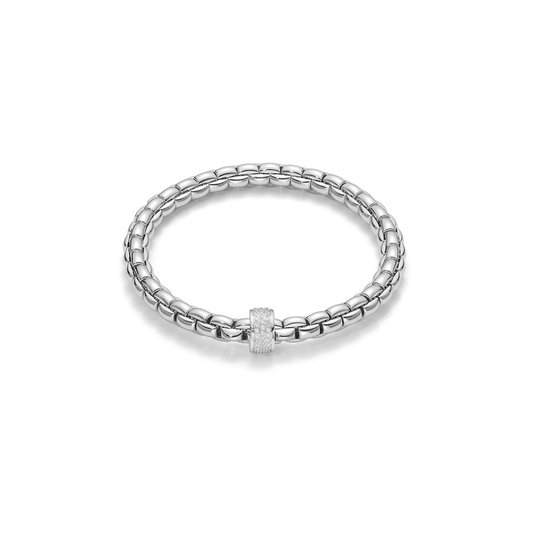 Fope Bracelets - 18K White Gold Bracelet with Diamonds #704B