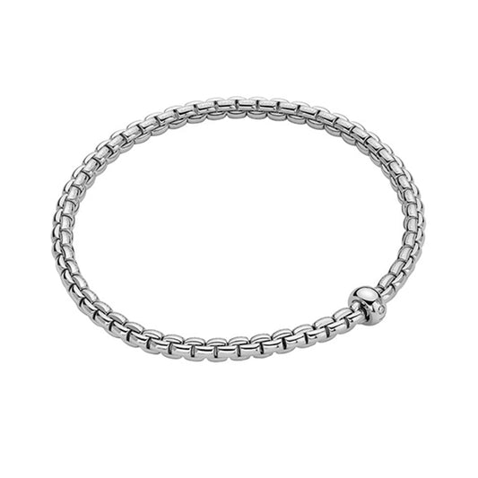 FOPE 18K White Gold Diamond Eka Bracelet