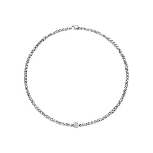 lavianojewelers - 18K White Gold Diamond Necklace | LaViano