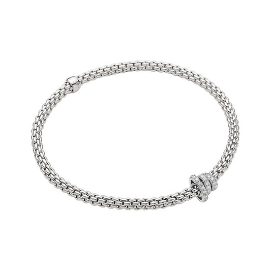 FOPE 18K White Gold Diamond Prima Bracelet