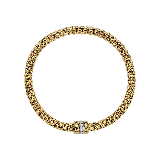 Fope Bracelets - 18K Yellow Gold Bracelet with Diamonds