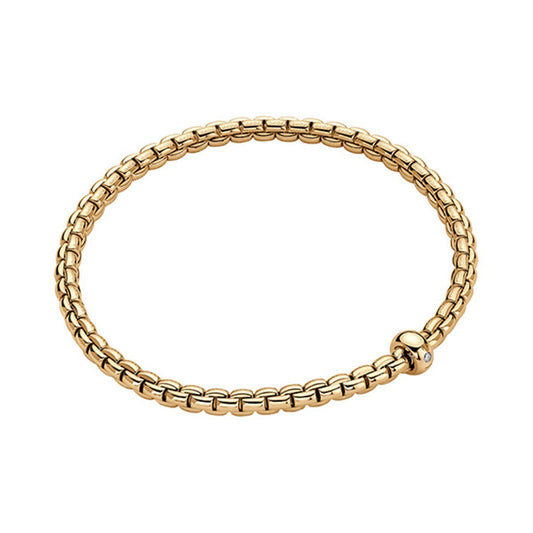 FOPE 18K Yellow Gold Diamond Eka Bracelet