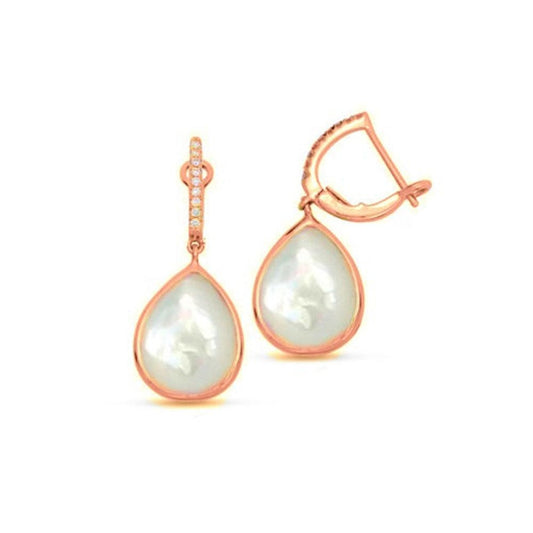 Frederic Sage - 14K Rose Gold White Mother of Pearl And