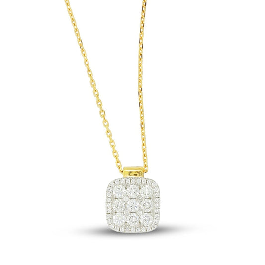 Frederic Sage - 14K Two Tone Diamond Necklace | LaViano