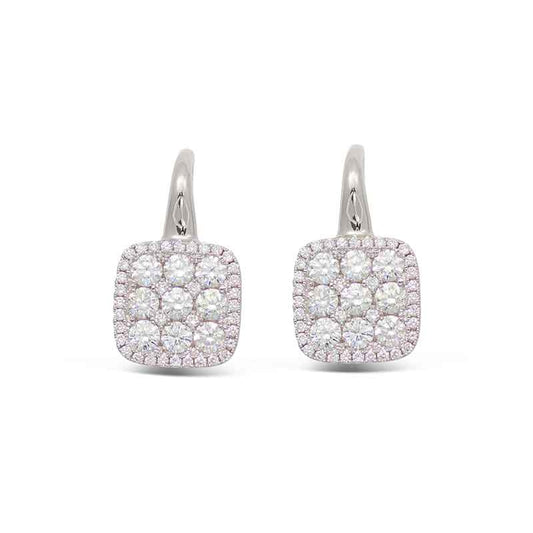 Frederic Sage - 14K White Gold Diamond Earrings | LaViano