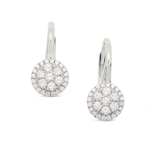 Frederic Sage - 14K White Gold Diamond Earrings | LaViano