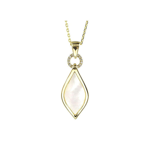 Frederic Sage - 14K Yellow Gold Mother of Pearl & Diamond