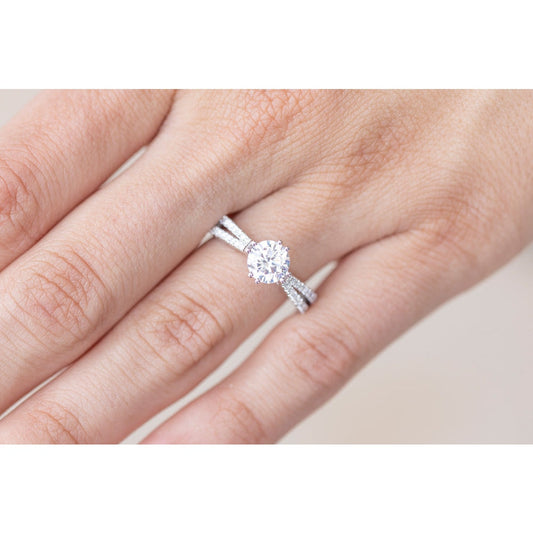 lavianojewelers - Platinum Diamond Semi Mounting Ring |