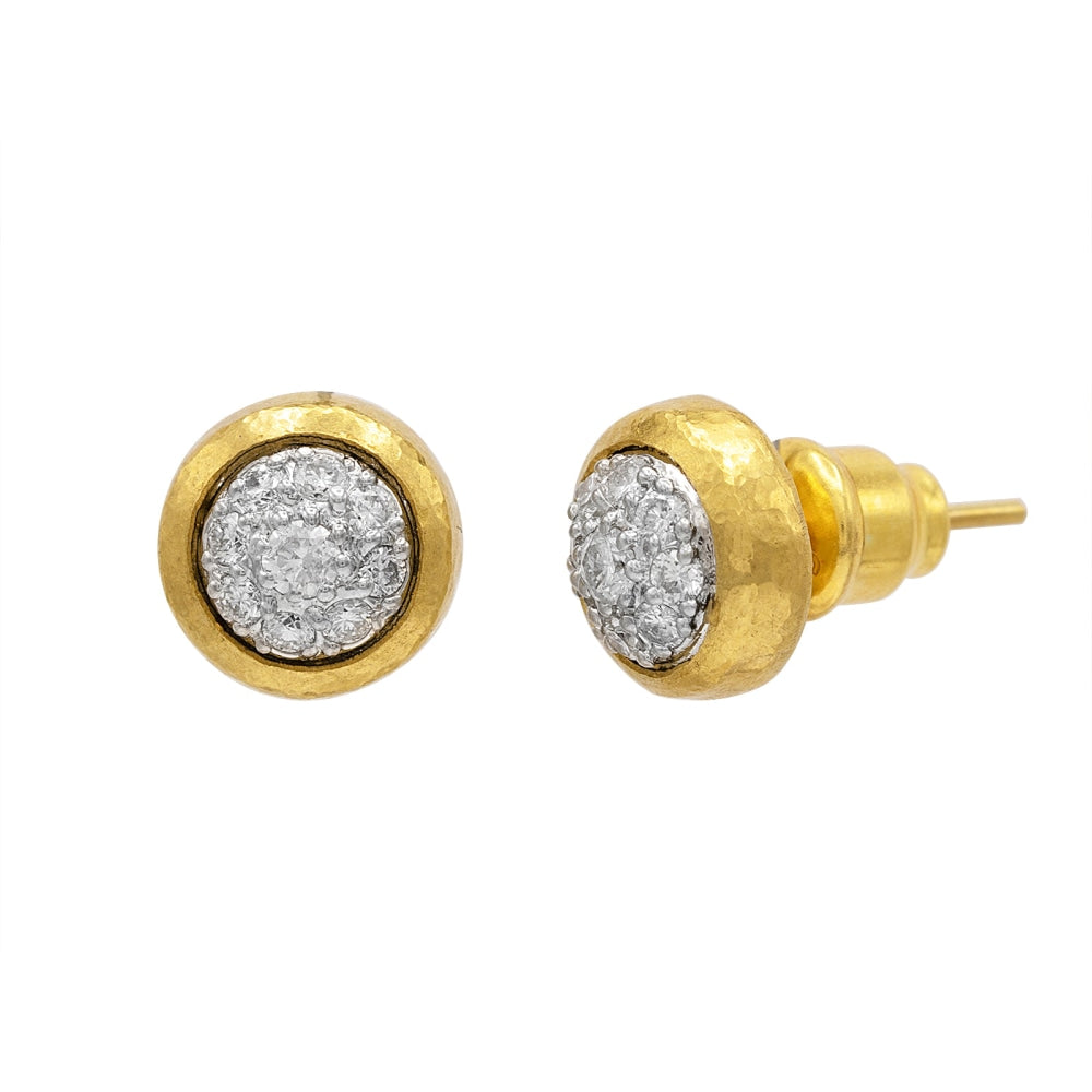 24k gold diamond earrings Clearance