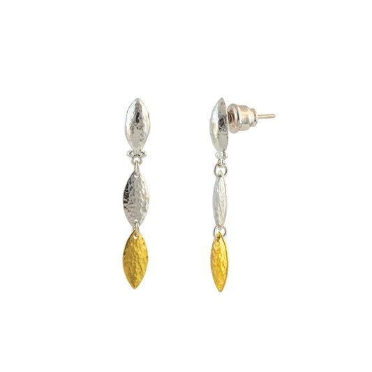 Gurhan Earrings - Sterling Silver and 24K Yellow Gold