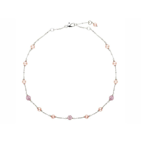 Honora - Sterling Silver Girlβs Pink Pearl Necklace With