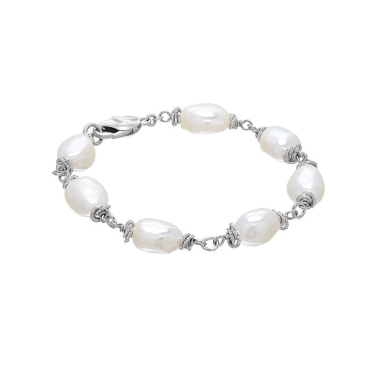 Honora Sterling Silver Sterling Silver Pearl Bracelet