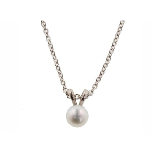 Honora - Sterling Silver Single Pearl Girlβs Necklace |
