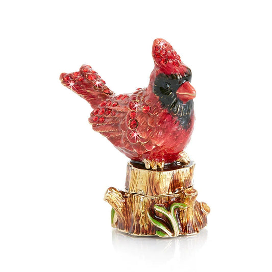 Jay Strongwater Boxes - Cardinal Box SDH7417-280 | LaViano