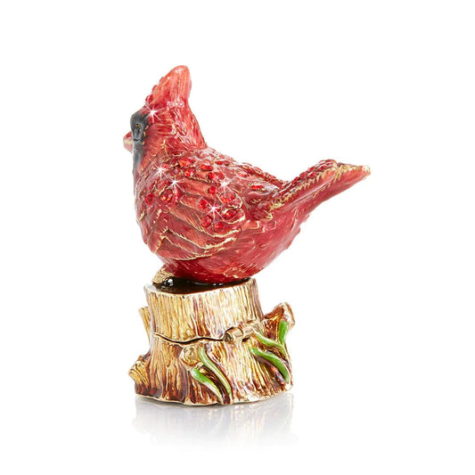 Jay Strongwater Boxes - Cardinal Box SDH7417-280 | LaViano