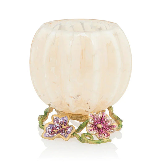 Jay Strongwater Candle Holders - Carmella Leaf and Vine