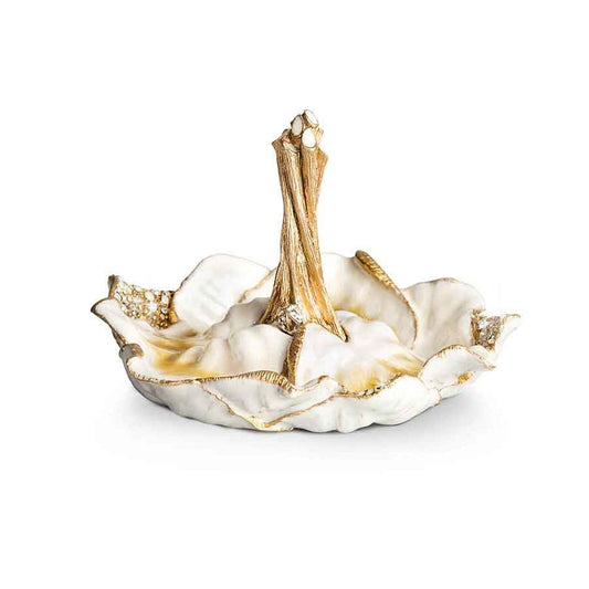 Jay Strongwater - Crystal Scarlett Leaf Ring Dish | LaViano