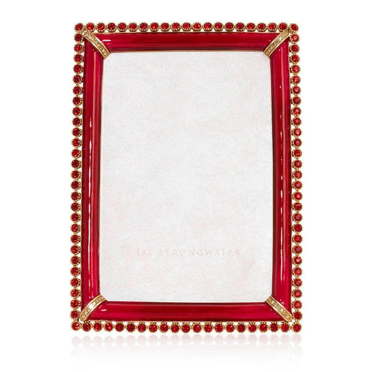 Jay Strongwater Frames - Lorraine Stone Edge 4 x 6 Frame -