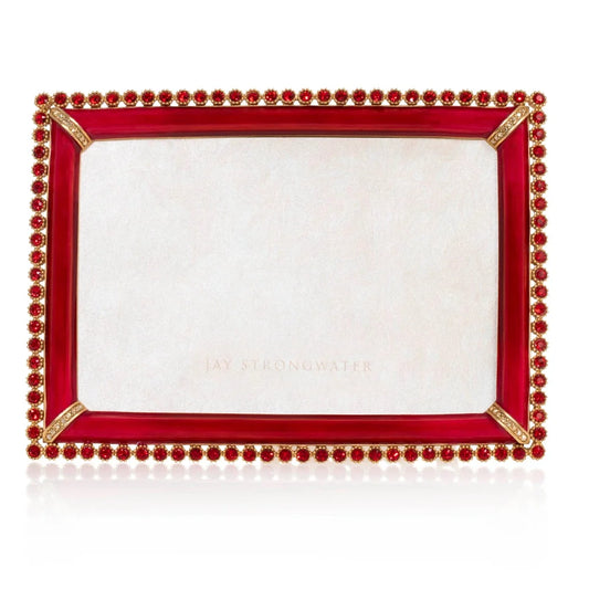 Jay Strongwater Frames - Lorraine Stone Edge 4 x 6 Frame -