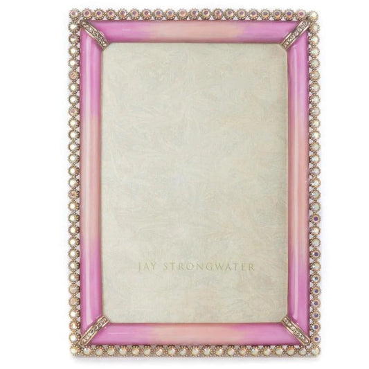 Jay Strongwater Frames - Lorraine Stone Edge 4x6 Frame -