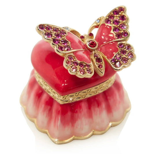 Jay Strongwater Boxes - Mini Heart Box SDH7438-256 | LaViano