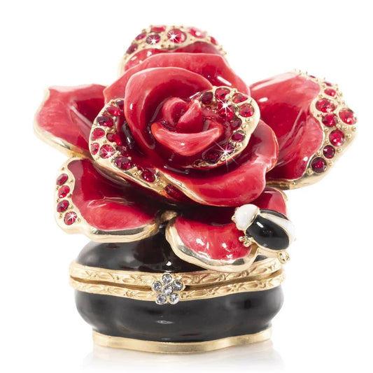 Jay Strongwater Boxes - Night Bloom Rose Box SDH7399-250 |