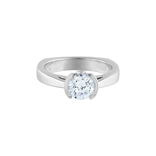 Jones & Woodland Bridal Settings - Platinum Diamond Semi