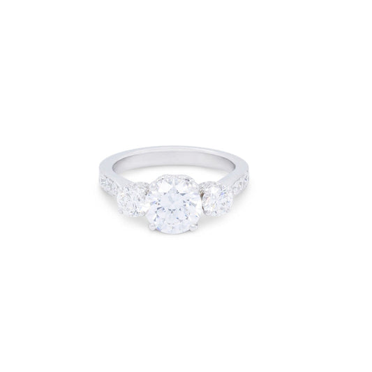 Platinum Diamond Semi Mounting Ring